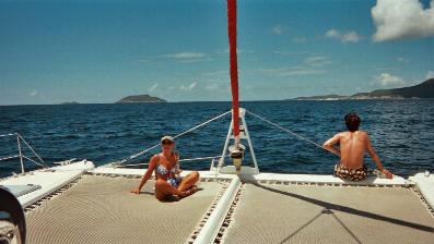 Cathy & Olivier sur la plage avant