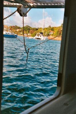 Prickly Bay d'une cabine avant