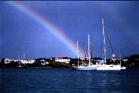 Arc en ciel sur Prickly Bay à Grenada